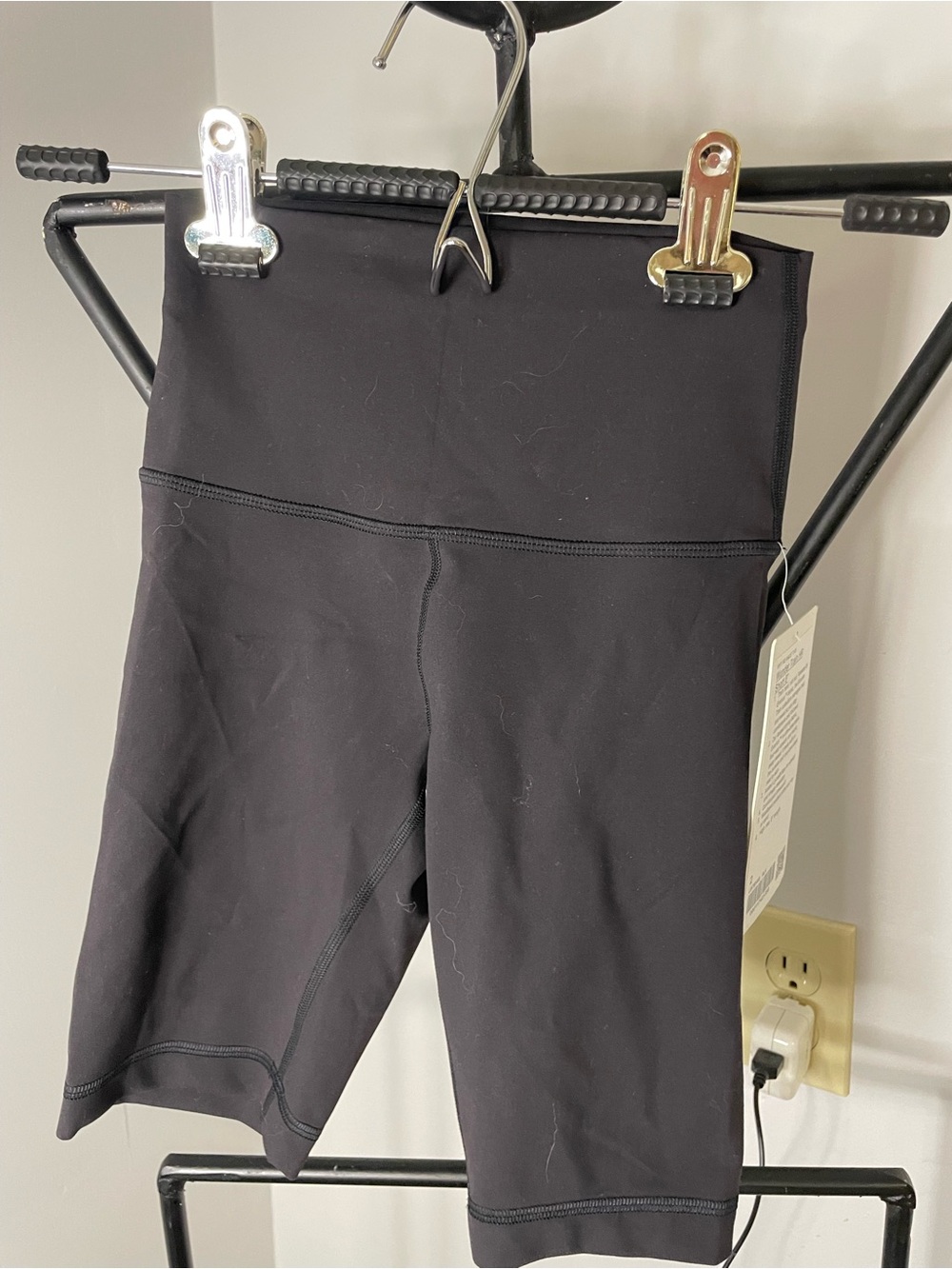 lululemon athletica Black High-Rise Athletic Bike Shorts
